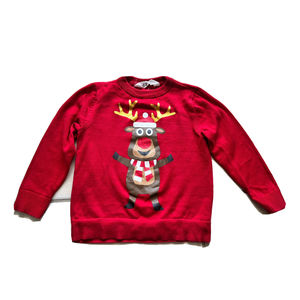 TODDLERS CHRISTMAS SWEATSHIRT BY H&M. SIZE 2-4 YEARS Red Ugly Sweater